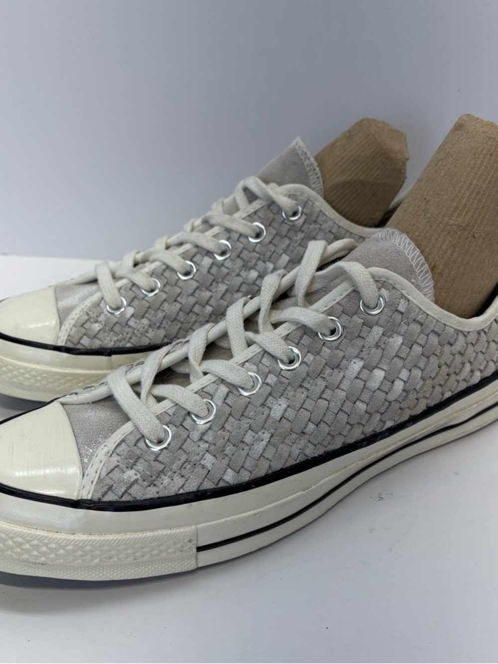 Converse Chuck Taylor All Star 70 Ox Woven Low Top Sneakers Light Gray W 10/M 8 - Picture 6 of 10